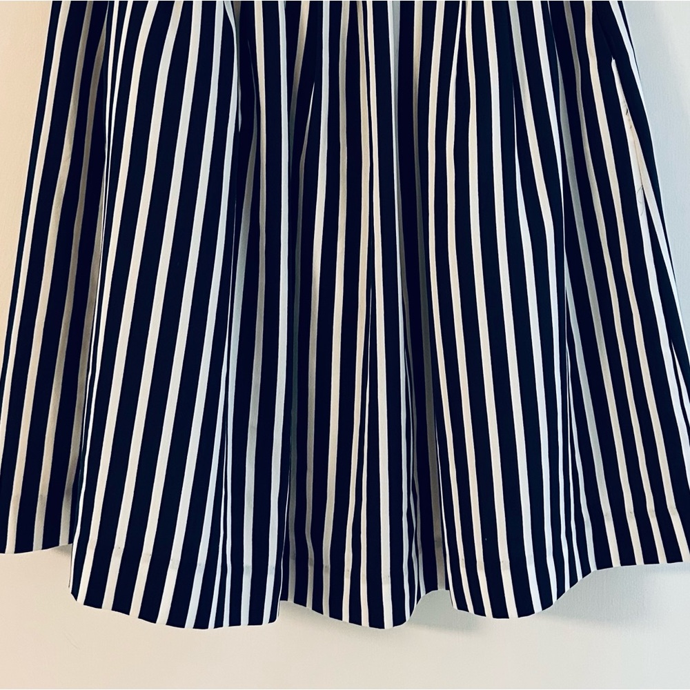 NWT- JCrew Factory - Pleated Striped Skirt w/ Elasticized Waist - Picture 3 of 6